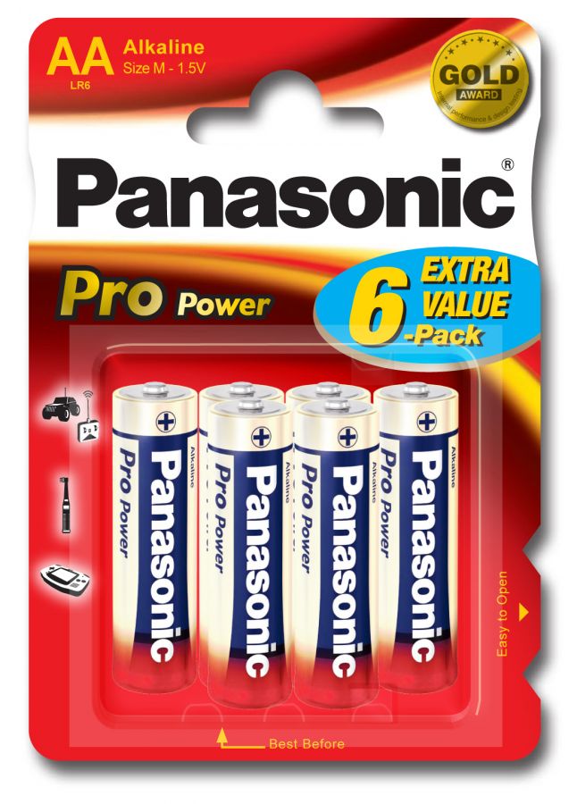 Batterie Panasonic Pro AA confezione da 6